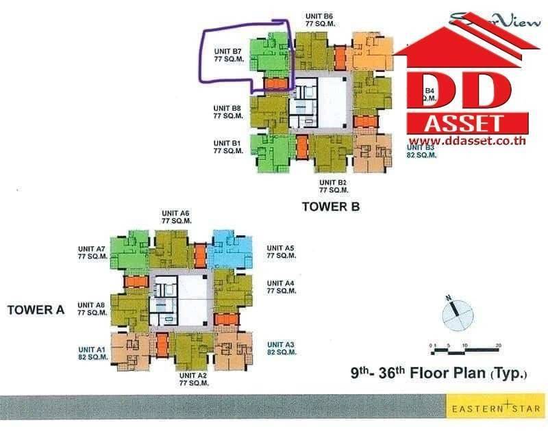 ขายคอนโดพระราม 3 สาธุประดิษฐ์ : ขายคอนโดหรู สตาร์วิว พระราม3 (Srarview Rama3)  เป็นห้องตัวอย่าง มีลิฟท์ส่วนตัว รหัส C8041