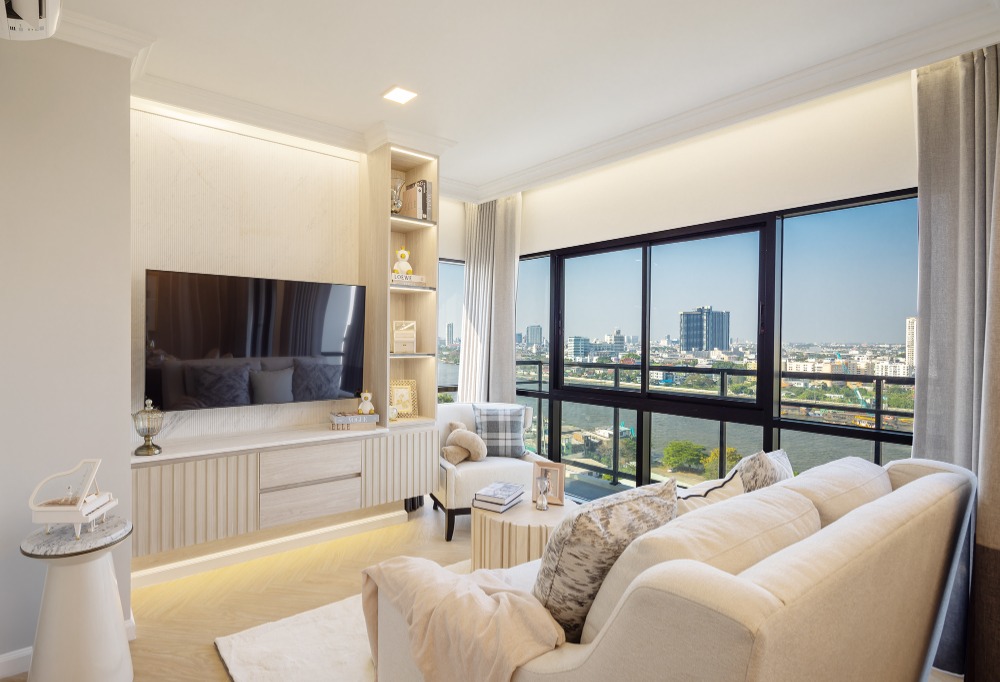 For SaleCondoBang Sue, Wong Sawang, Tao Pun : Modiz Collection Bangpho Chao Phra River view, view of the Chao Phraya River