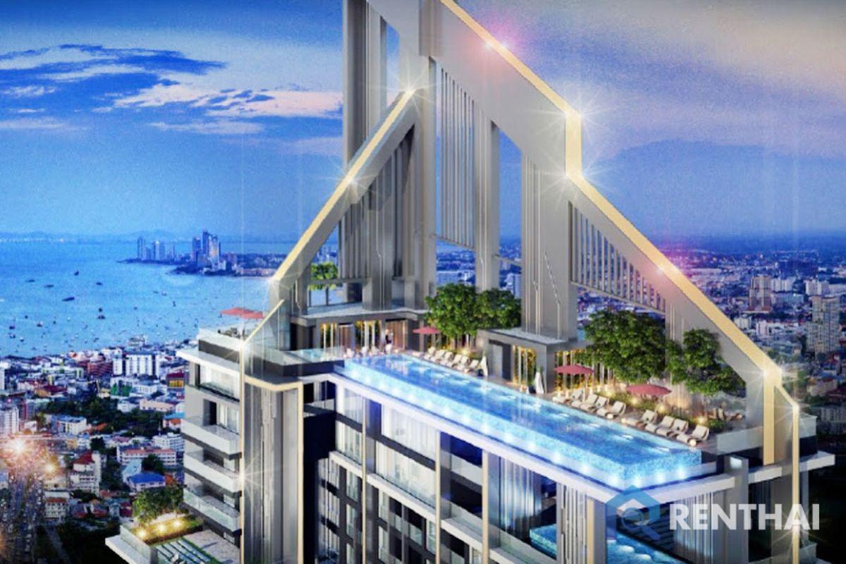 For SaleCondoPattaya, Bangsaen, Chonburi : Grand Solaire studio for sale Sea view