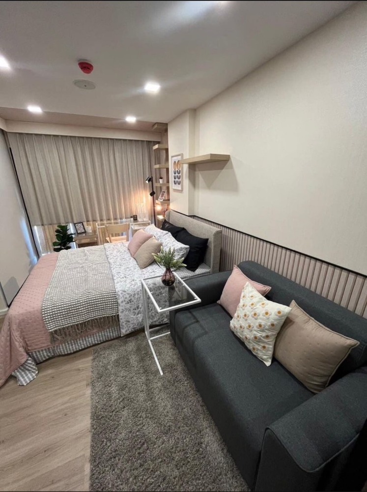 For RentCondoMin Buri, Romklao : Ready to rent, new room, first hand, fully furnished, Atmoz Flow Minburi (Atmoz Flow Minburi)