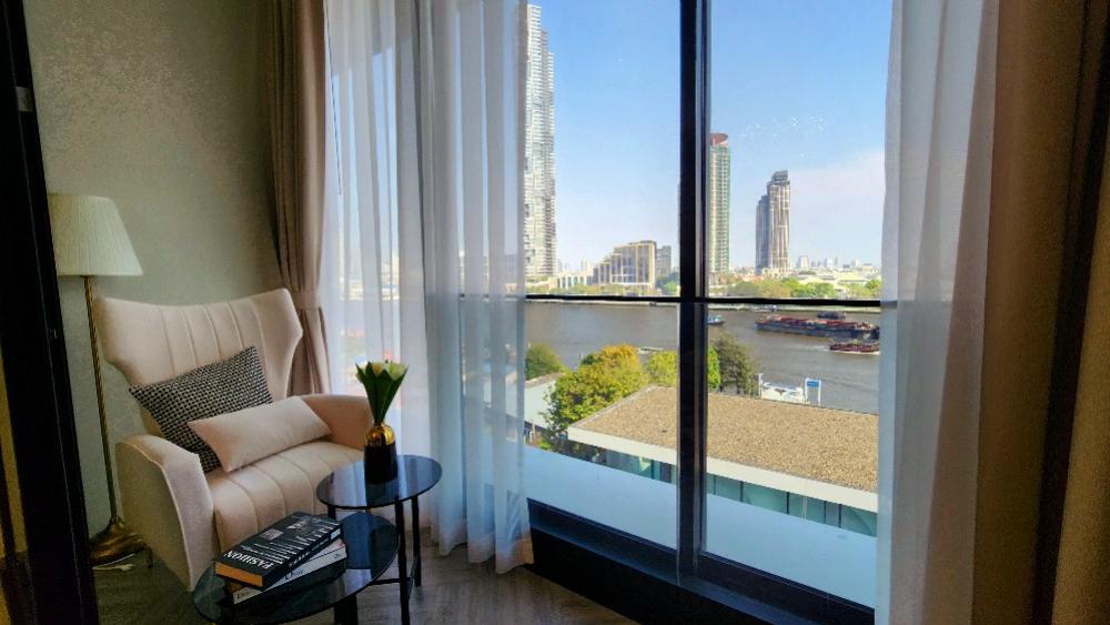 For RentCondoWongwianyai, Charoennakor : ✨Ready for rent✨ Chapter Charoen Nakhon, 2 bedrooms, private elevator, fully furnished, electricity, Ready to move in.