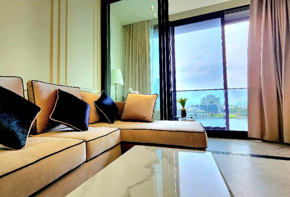 For RentCondoWongwianyai, Charoennakor : ✨Ready for rent✨ Chapter Charoen Nakhon, 2 bedrooms, private elevator, fully furnished, electricity, Ready to move in.