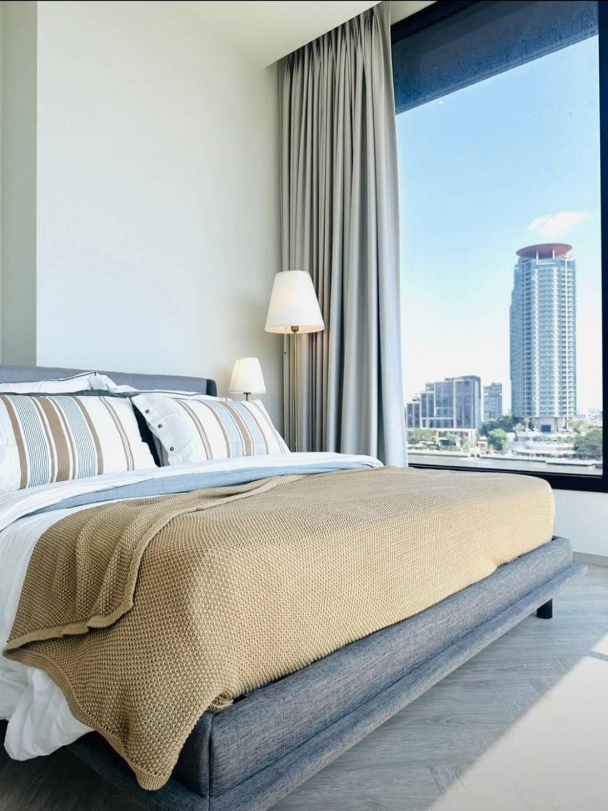 For RentCondoWongwianyai, Charoennakor : ✨Ready for rent✨ Chapter Charoen Nakhon, 2 bedrooms, private elevator, fully furnished, electricity, Ready to move in.