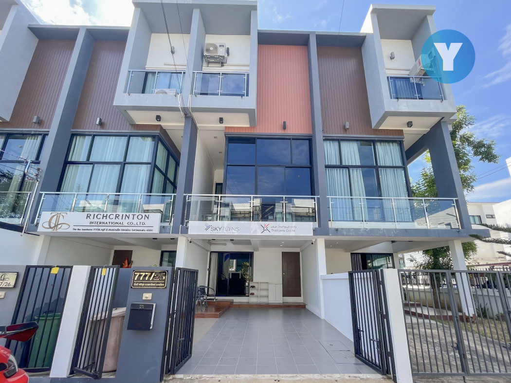 For SaleTownhomeKhon Kaen : The Flex Townhome, Bueng Nong Khot, Khon Kaen, with office equipment.