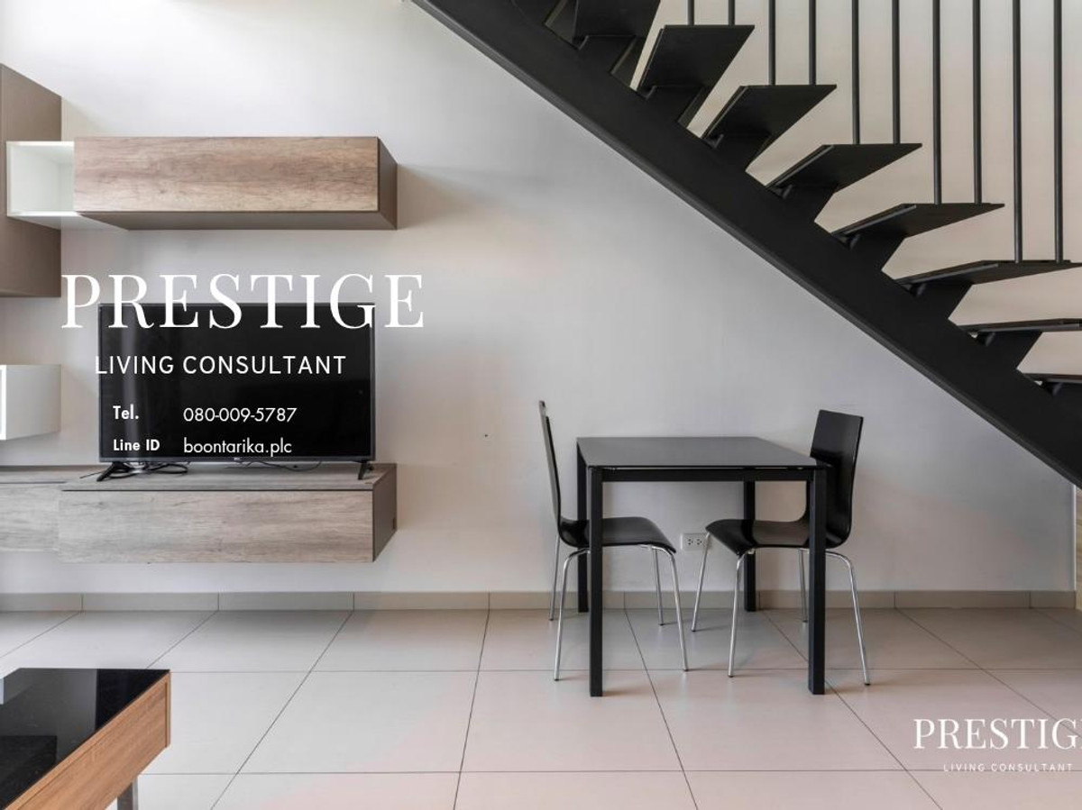 ให้เช่าคอนโดสุขุมวิท อโศก ทองหล่อ : 📌For RENT เช่า | The Lofts Ekkamai - 1BR Duplex (47 sqm) 30,000 THB