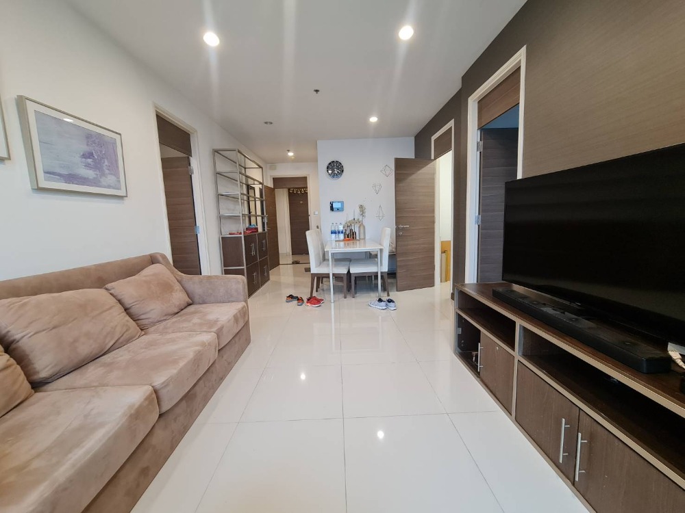 For RentCondoRama3 (Riverside),Satupadit : FOR Renl 2 bed, high floor, many rooms to choose from, Supalai Prima Riva, riverside condo.