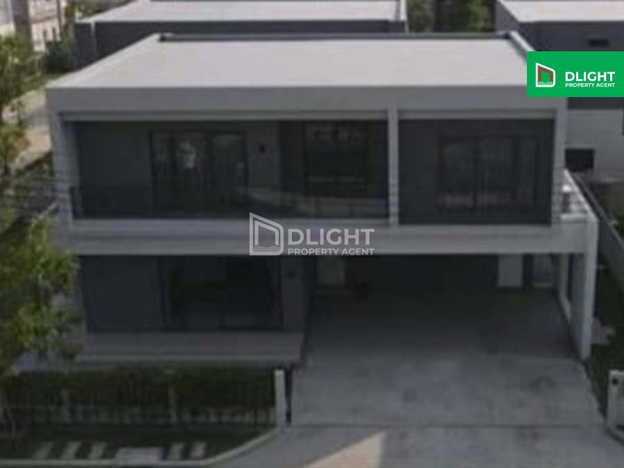 For SaleHouseBangna, Bearing, Lasalle : House Centro near Mega Bangna, area 92.9 sq m, fully furnished, price 21 million baht, corner unit.