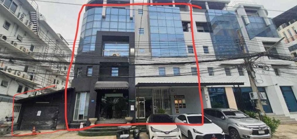 For SaleHome OfficeRamkhamhaeng, Hua Mak : Home office 4.5 floors, 85 sq.w. | Ramkhamhaeng Soi 39 | Opposite SC Park Hotel | Near Golden Place Rama 9 3 minutes, The Scene 3 minutes.