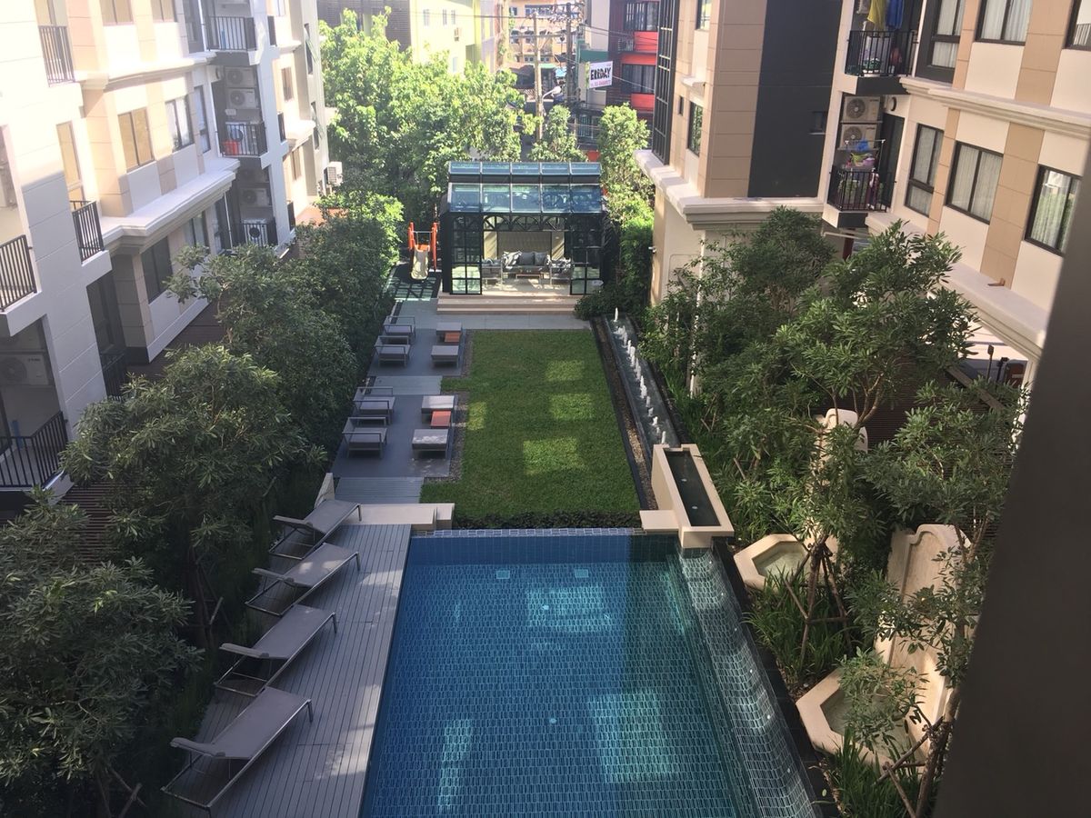 ให้เช่าคอนโดสุขุมวิท อโศก ทองหล่อ : วิวไม่บล็อค The Nest Sukhumvit22 แบบ 1 ห้องนอน แบบระเบียงกว้าง