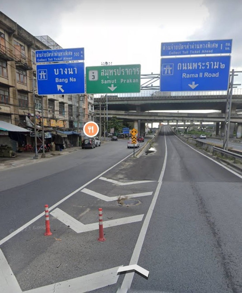 For SaleShop HouseSamut Prakan,Samrong : Commercial building for sale, 4 floors + rooftop, next to Sukhumvit Road. Near Wat Trai Samakkhi Erawan Museum, BTS Pu Chao, Kanchanaphisek Road, Industrial Ring Road, Bangna, Rama 2, building suitable for an office. Online distribution center or doing bu