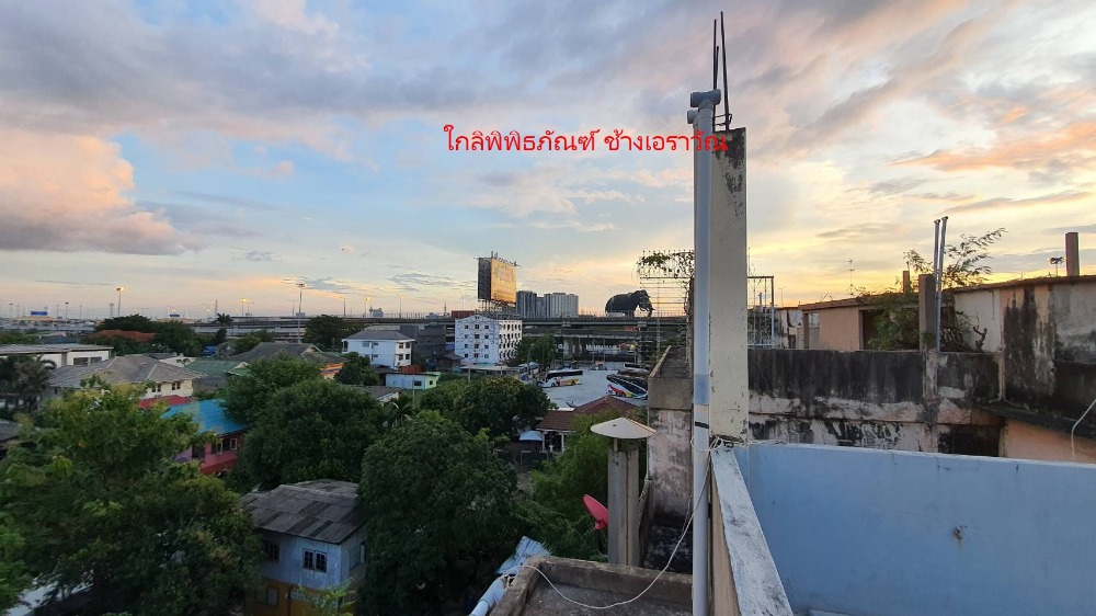 For SaleShop HouseSamut Prakan,Samrong : Commercial building for sale, 4 floors + rooftop, next to Sukhumvit Road. Near Wat Trai Samakkhi Erawan Museum, BTS Pu Chao, Kanchanaphisek Road, Industrial Ring Road, Bangna, Rama 2, building suitable for an office. Online distribution center or doing bu