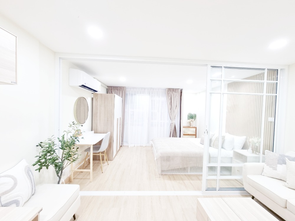 ขายคอนโดลาดพร้าว101 แฮปปี้แลนด์ : City villa ห้องสวย ตกแต่งเฟอร์นิเจอร์ครบ