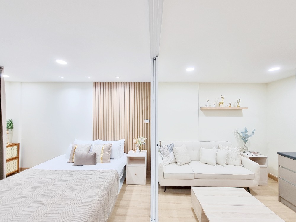 ขายคอนโดลาดพร้าว101 แฮปปี้แลนด์ : City villa ห้องสวย ตกแต่งเฟอร์นิเจอร์ครบ