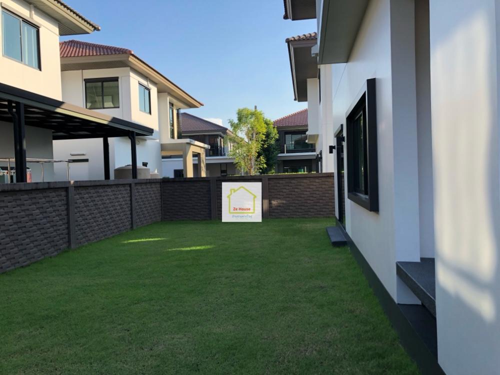 For RentHousePathum Thani,Rangsit, Thammasat : Single house for rent, Setthasiri, Wongwaen-Lam Luk Ka, Lam Luk Ka Road, Pathum Thani, beautiful house, good society