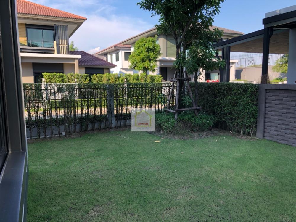 For RentHousePathum Thani,Rangsit, Thammasat : Single house for rent, Setthasiri, Wongwaen-Lam Luk Ka, Lam Luk Ka Road, Pathum Thani, beautiful house, good society