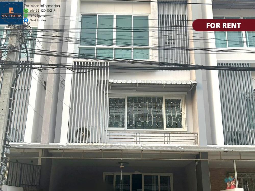 ให้เช่าทาวน์โฮมพัฒนาการ ศรีนครินทร์ : บ้าน 3  ห้องนอน ที่ The exclusive พัฒนาการ 44