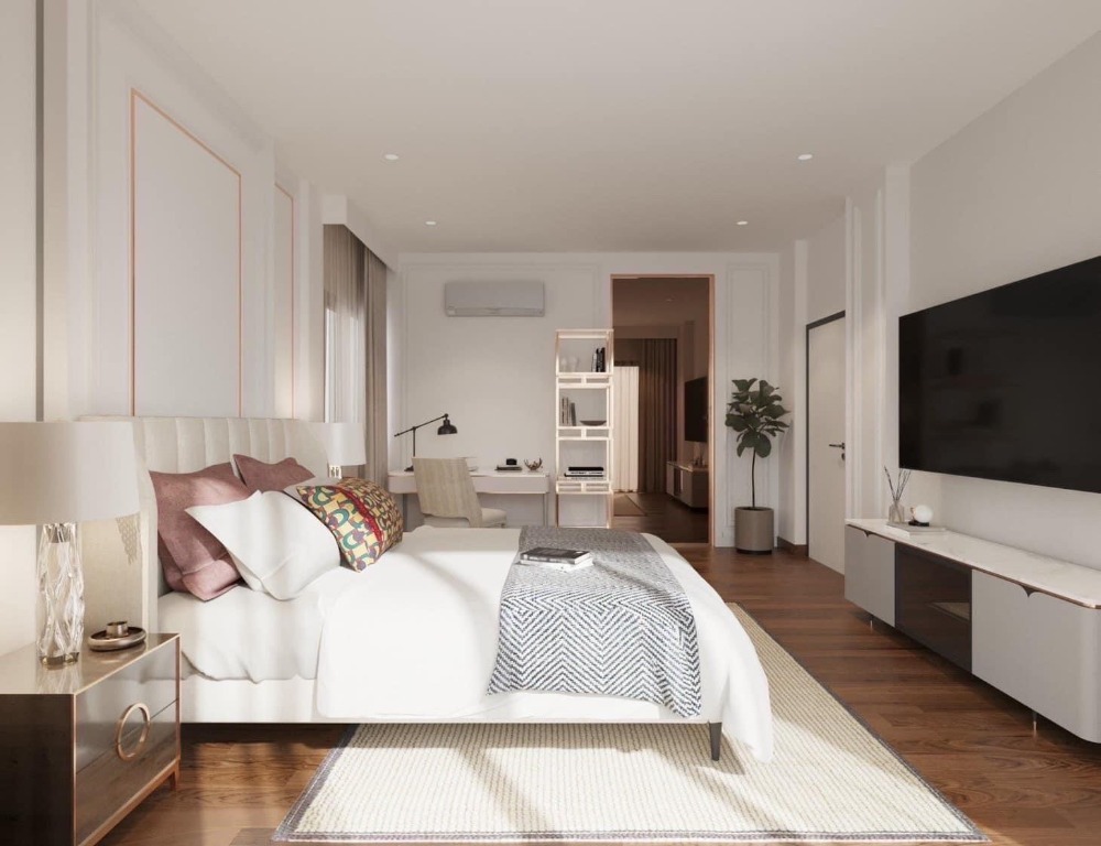 For RentHouseBangna, Bearing, Lasalle : The City Bangna : The City Bangna / Luxury single house / 4 bedrooms / Fully furnished.