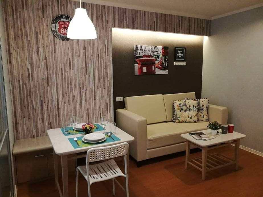 For RentCondoRattanathibet, Sanambinna : The angel room has arrived! Extra large room, 38 sq m., spacious, comfortable to sleep in, cool breeze, near Central Rattanathibet, 1 step from MRT Bang Krasor Station (in front of the project), live in it yourself, special price 8,500 baht!