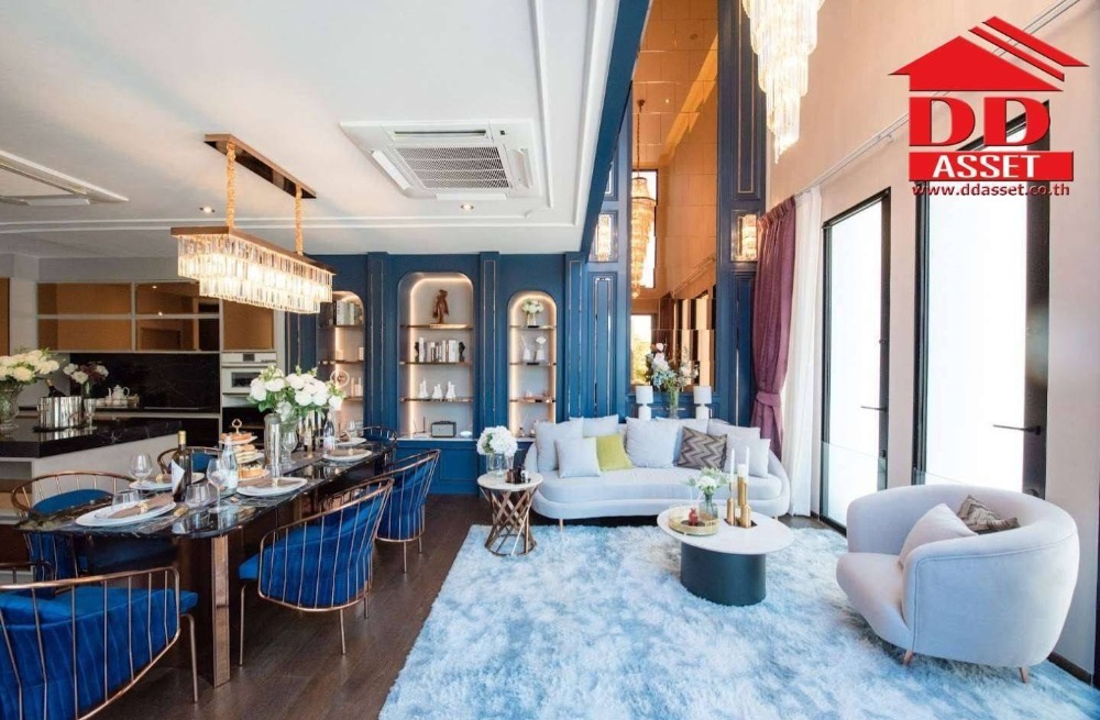 ขายบ้านลาดกระบัง สุวรรณภูมิ : Bibury Village Srinakharin ไบบิวรี่ วิลเลจ ศรีนครินทร์ บ้านหรู 4 ชั้น พร้อมลิฟต์ พร้อมสระว่ายน้ำ รหัส H8020