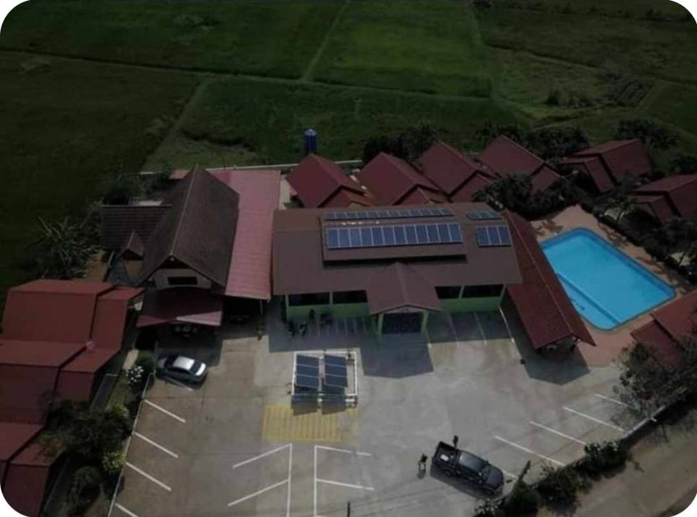 For SaleHotel&Apartment BusinessChaiyaphum : Land for sale with 10 resorts, a swimming pool, restaurant, bar counter and 1 house.