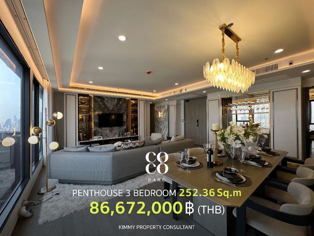 ขายคอนโดคลองเตย กล้วยน้ำไท : COCO PARC - PENTHOUSE 252 Sq.m. ห้องเพนท์เฮ้าส์แต่งครบพร้อมเข้าอยู่จาก Ananda สนใจนัดหมายเยี่ยมชมโครงการติดต่อฝ่ายขายโครงการ 093-962-5994 (คิม)