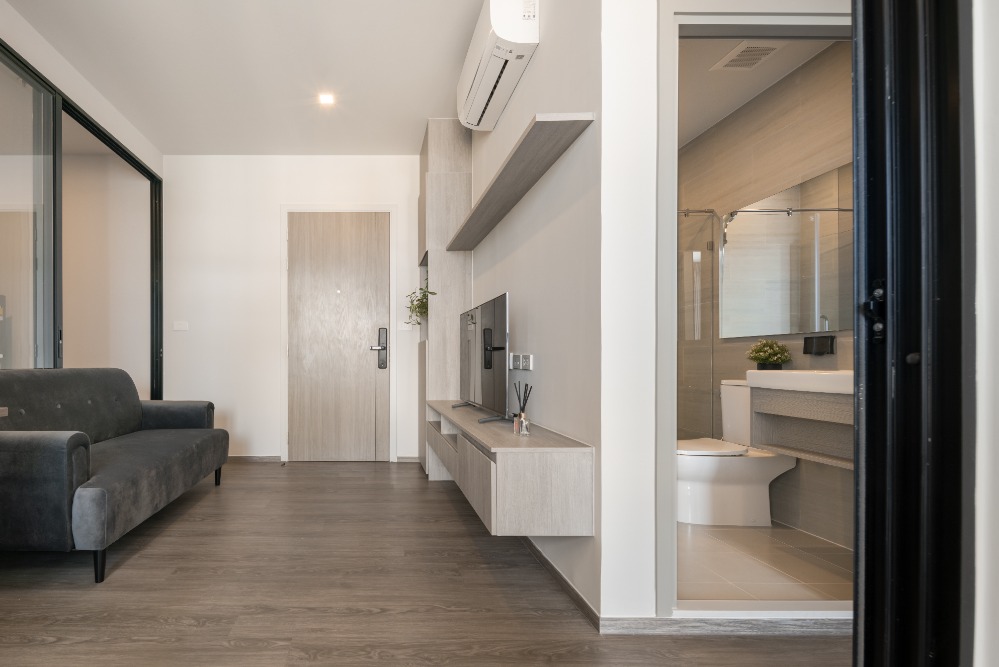 ให้เช่าคอนโดระยอง : 🔥ให้เช่าคอนโด 1 ห้องนอน ขนาด 31 ตรม. โครงการน็อตติ้ง ฮิลล์ ระยอง 🏙️ห้องพร้อมเข้าอยู่ เฟอร์นิเจอร์ครบ ✅รับทำสัญญาเช่า 3 เดือน