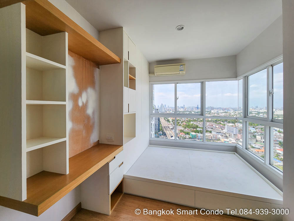 For RentCondoBang Sue, Wong Sawang, Tao Pun : Condo for rent, The Parkland Ratchada-Wong Sawang, 1 bedroom, 40 sq m., 31st floor, corner room, empty room K3944