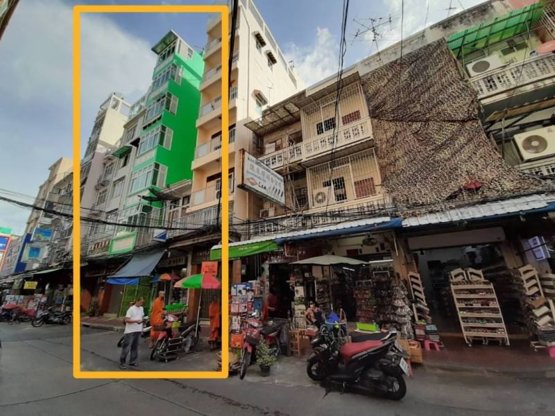 For SaleShop HouseYaowarat, Banglamphu : Commercial building for sale, 7 floors, 1 unit, 14 square meters, Khlong Thom, Chakkrawat Subdistrict Samphanthawong District Bangkok