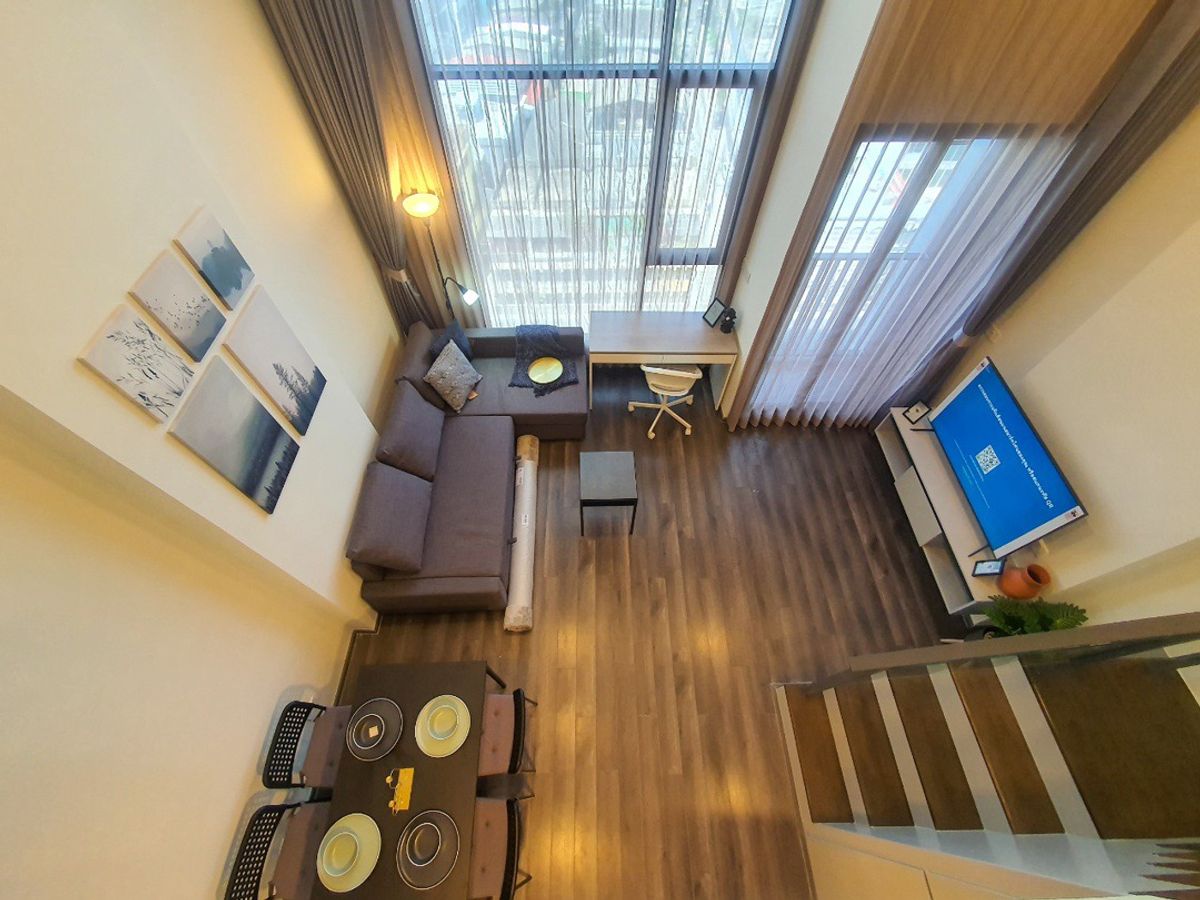ให้เช่าคอนโดพระราม 9 เพชรบุรีตัดใหม่ RCA : ***For RENT Knightsbridge Space Rama 9, Duplex 1 bedroom ***