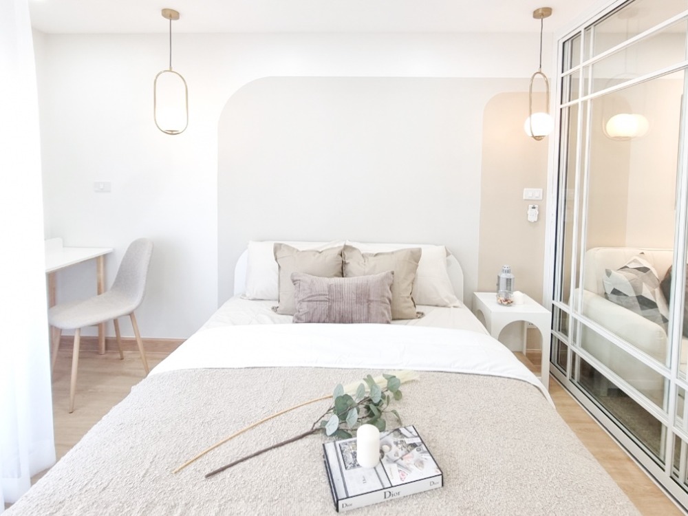 ขายคอนโดลาดพร้าว101 แฮปปี้แลนด์ : City Villa ห้องใหญ่ เฟอร์ริเจอร์ ครบ ราคาล้านต้นๆ ต้องห้องนี้เลย