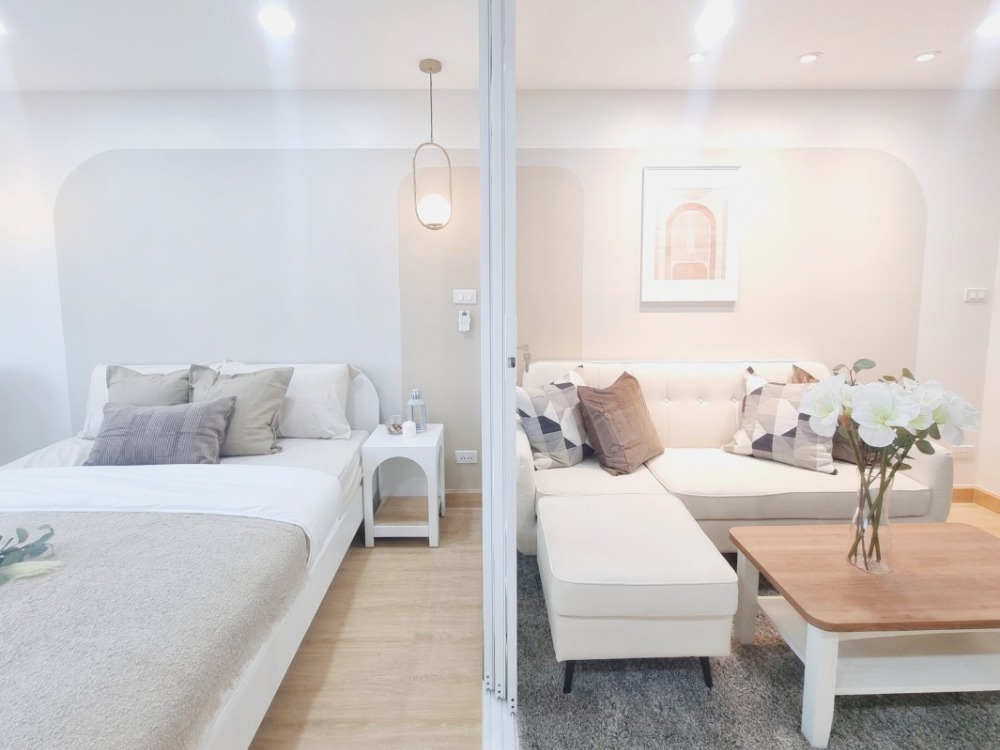 ขายคอนโดลาดพร้าว101 แฮปปี้แลนด์ : City Villa ห้องใหญ่ เฟอร์ริเจอร์ ครบ ราคาล้านต้นๆ ต้องห้องนี้เลย