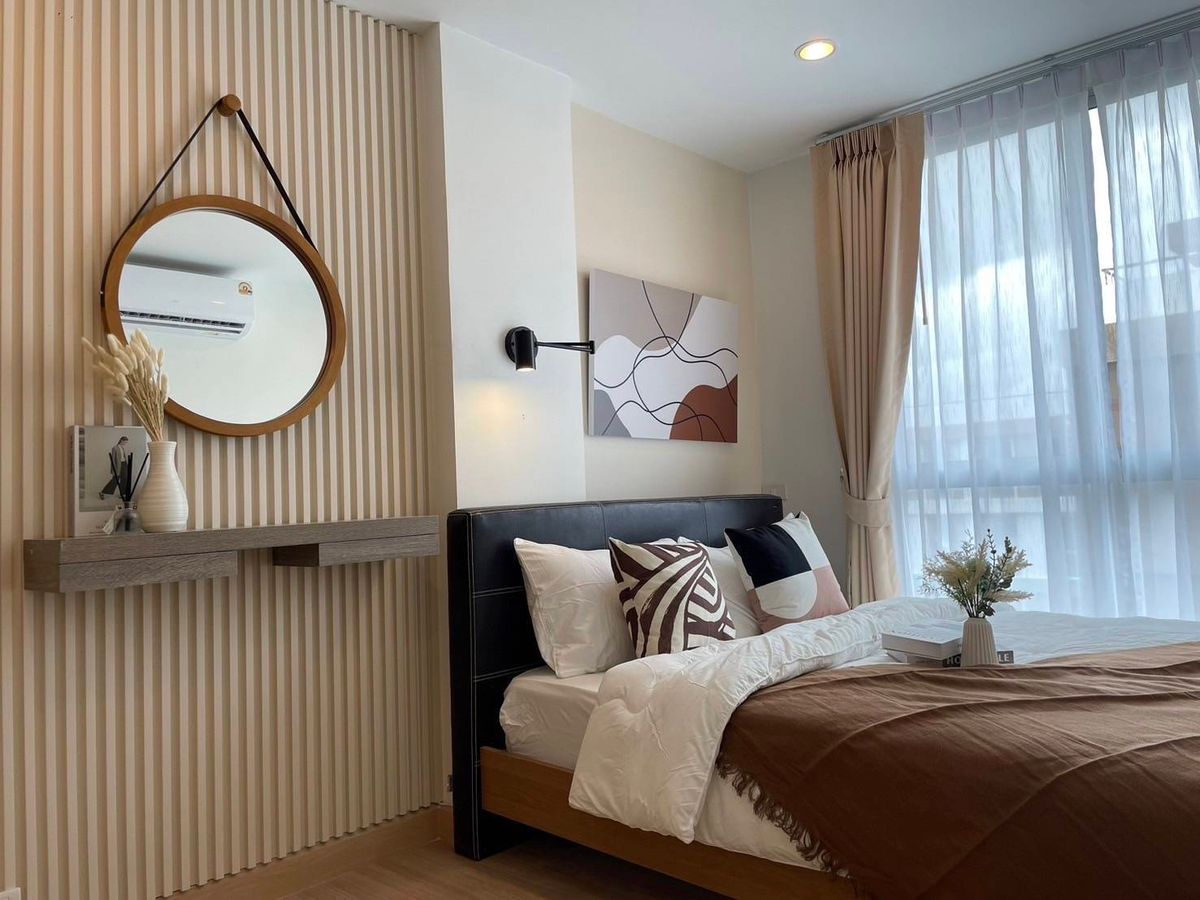 For SaleCondoLadprao101, Happy Land, The Mall Bang Kapi : Open view, beautiful room, fully decorated, 1.65 million, The Niche ID Ladprao. 𝟭𝟯𝟬🔖@𝗖𝗼𝗻𝗱𝗼𝗣𝗥𝗢 Room 337