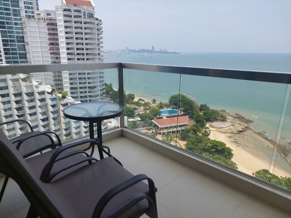 ขายคอนโดพัทยา บางแสน ชลบุรี สัตหีบ : For Sale The palm Wongamat beach 2 Bed Direct sunset 82 Sq.m (S03-1330)