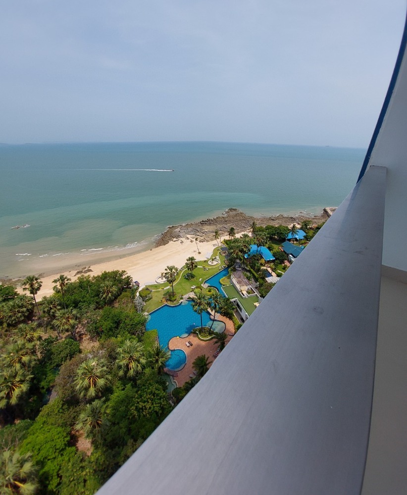 ขายคอนโดพัทยา บางแสน ชลบุรี สัตหีบ : For Sale The palm Wongamat beach 2 Bed Direct sunset 82 Sq.m (S03-1330)
