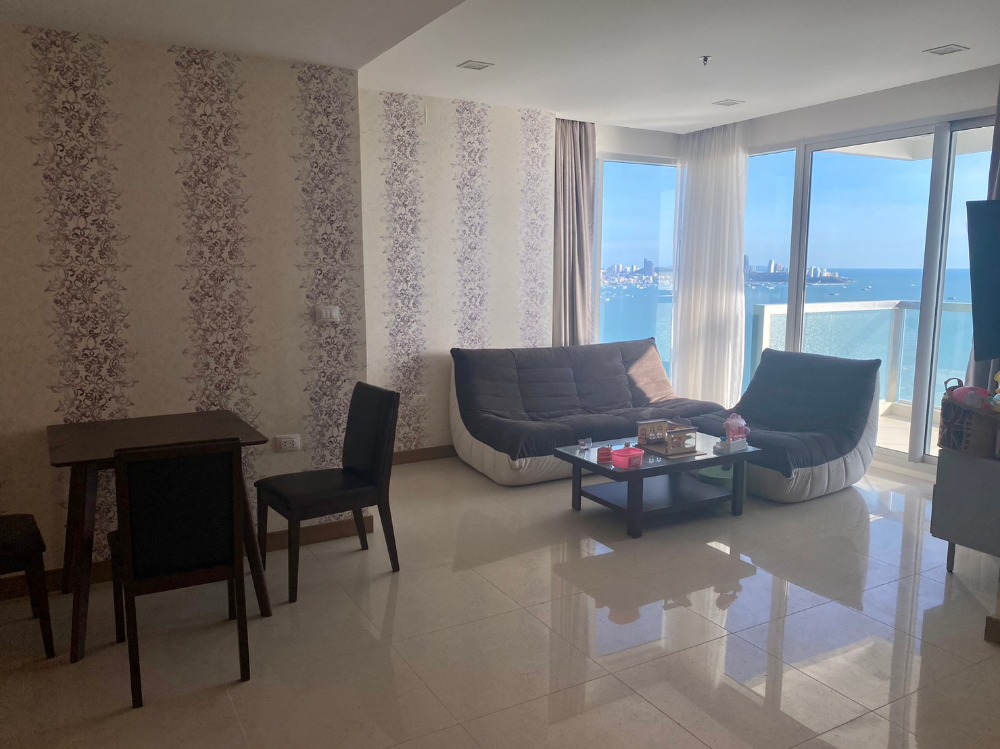 ขายคอนโดพัทยา บางแสน ชลบุรี สัตหีบ : For Sale condo The Palm wongamat beach front pattaya 2 bed  (S03-1152)