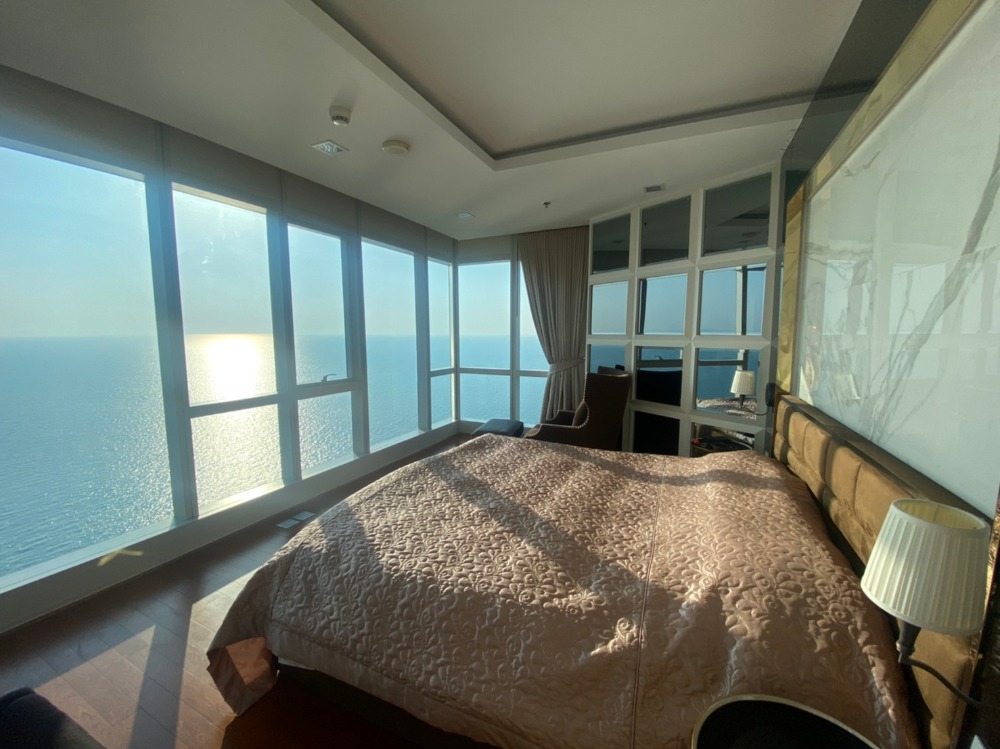 ขายคอนโดพัทยา บางแสน ชลบุรี สัตหีบ : For sale The Palm wongamat beach front 144 Sq.m direct sunset  (S03-0866)