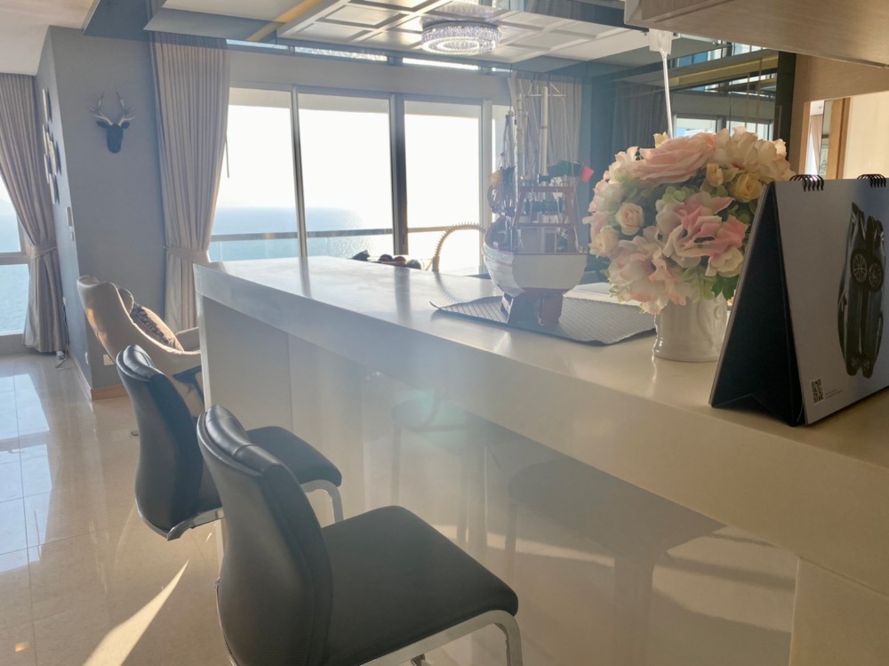 ขายคอนโดพัทยา บางแสน ชลบุรี สัตหีบ : For sale The Palm wongamat beach front 144 Sq.m direct sunset  (S03-0866)