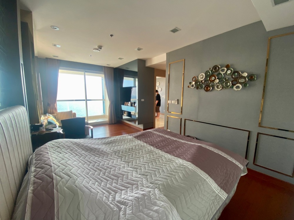 ขายคอนโดพัทยา บางแสน ชลบุรี สัตหีบ : For sale The Palm wongamat beach front 144 Sq.m direct sunset  (S03-0866)