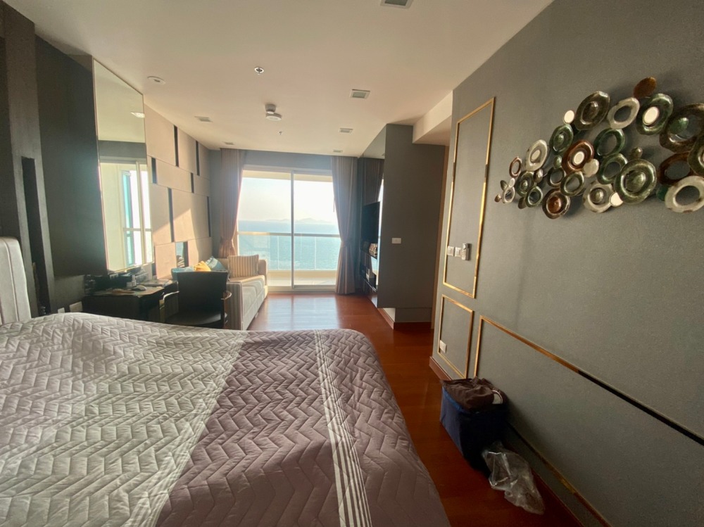 ขายคอนโดพัทยา บางแสน ชลบุรี สัตหีบ : For sale The Palm wongamat beach front 144 Sq.m direct sunset  (S03-0866)