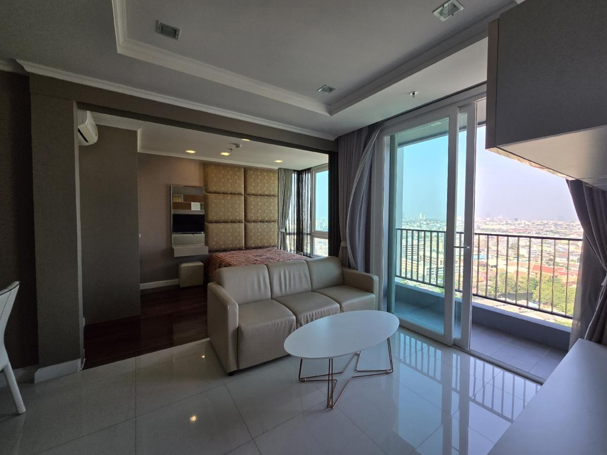 For RentCondoSamut Prakan,Samrong : Special discount this month‼ ️ Rent 2 bedrooms, good view, good wind 🌈 The Metro Polynamrong Interchange 🌈 BTS Samrong