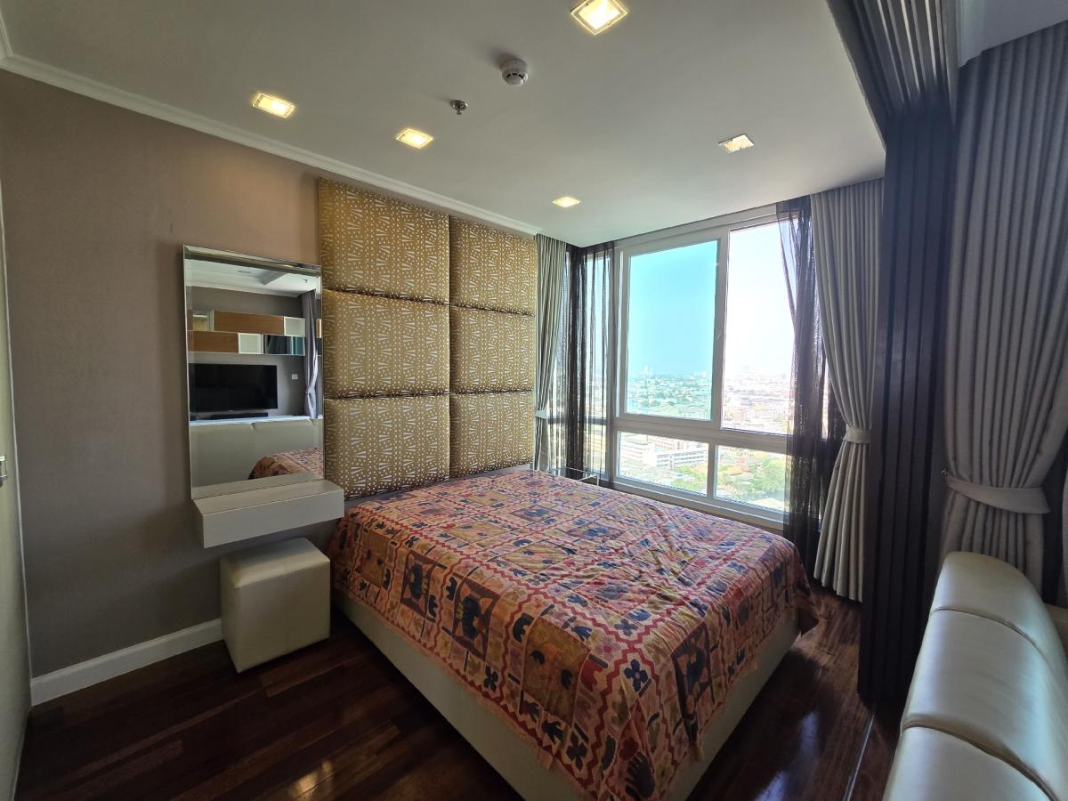 For RentCondoSamut Prakan,Samrong : For rent, 2 bedrooms, good view, good wind 🌈The Metropolis Samrong Interchange 🌈next to BTS Samrong.