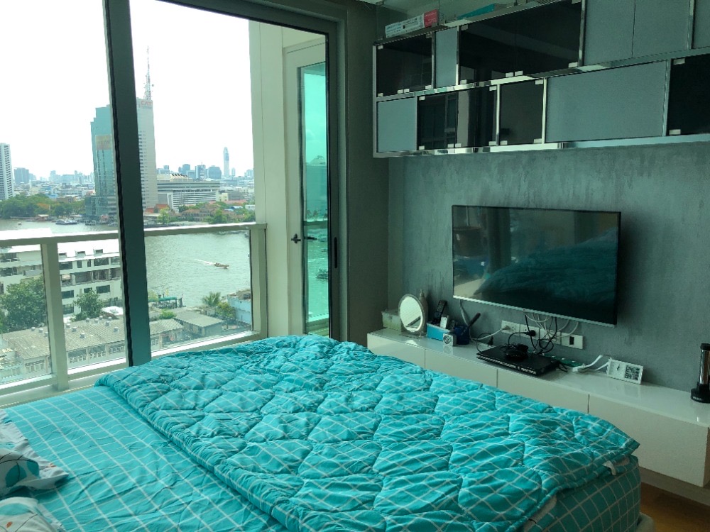 ให้เช่าคอนโดวงเวียนใหญ่ เจริญนคร : For rent The River Condo 2 bedrooms river view