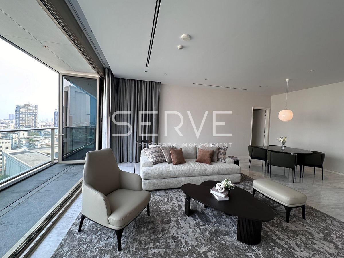 For SaleCondoSathorn, Narathiwat : 🔥32 MB🔥 - Corner unit 1 Bed 1 Living room with Bathtub & Jacuzzi at Four Seasons Private Residences Condo / For Sale
