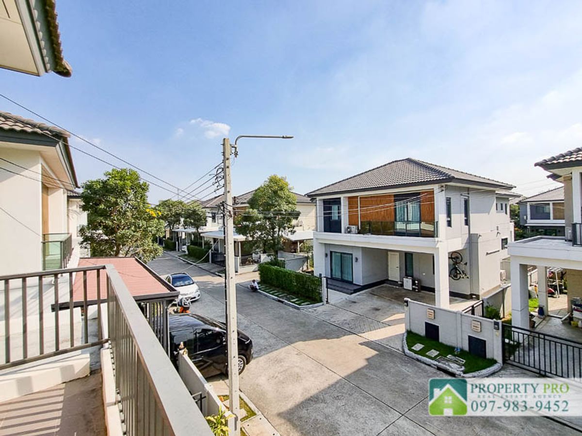 ขายบ้านนนทบุรี บางใหญ่ บางบัวทอง : ขาย บ้าน Centro ราชพฤกษ์ 2 บ้านเดี่ยว 2 ชั้น 3 ห้องนอน ขนาด 53 ตรว 175 ตรม หลังริม สภาพใหม่มาก เฟอร์นิเจอร์ เครื่องใช้ไฟฟ้าครบ ใกล้ รถไฟฟ้า MRT บางพลู ทางด่วนศรีรัช วงแหวนรอบนอก พระราม 5 : EL24S-002 