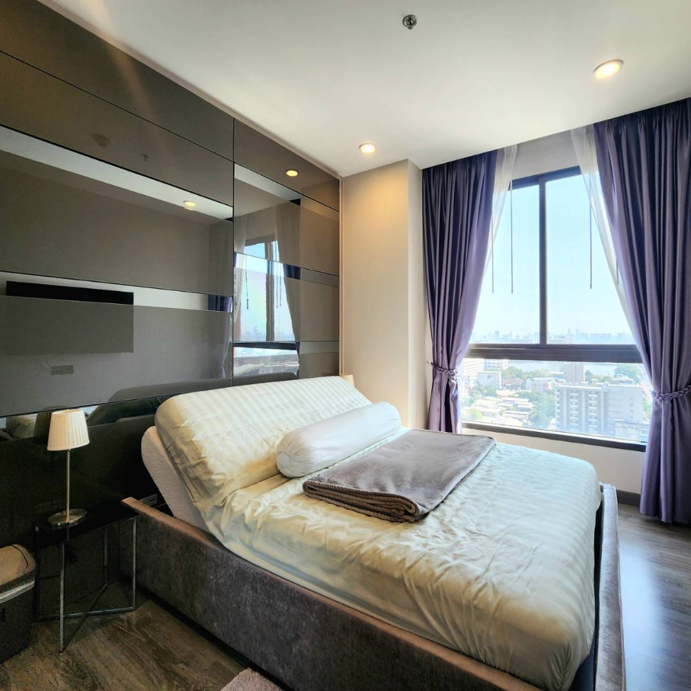 ให้เช่าคอนโดปิ่นเกล้า จรัญสนิทวงศ์ : ให้เช่า 2 ห้องนอน วิวโค้งแม่น้ำชัดเจน พร้อมเฟอร์นิเจอร์ครบ เหมือนพักผ่อนบ้านพักตาอากาศ 350 เมตร MRT สิรินธร