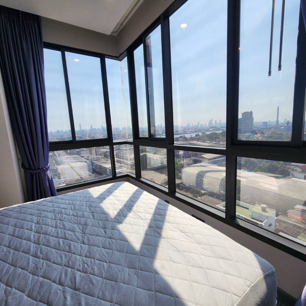 ให้เช่าคอนโดปิ่นเกล้า จรัญสนิทวงศ์ : ให้เช่า 2 ห้องนอน วิวโค้งแม่น้ำชัดเจน พร้อมเฟอร์นิเจอร์ครบ เหมือนพักผ่อนบ้านพักตาอากาศ 350 เมตร MRT สิรินธร