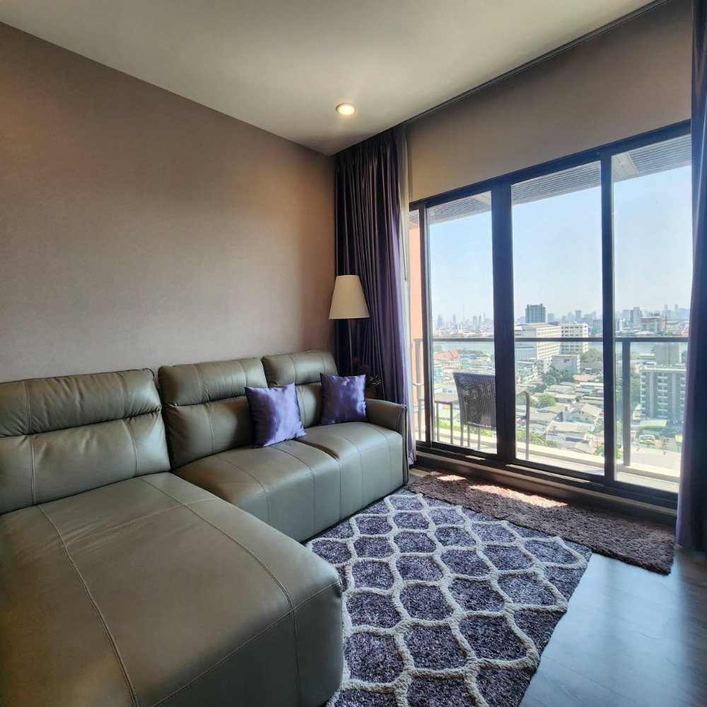 ให้เช่าคอนโดปิ่นเกล้า จรัญสนิทวงศ์ : ให้เช่า 2 ห้องนอน วิวโค้งแม่น้ำชัดเจน พร้อมเฟอร์นิเจอร์ครบ เหมือนพักผ่อนบ้านพักตาอากาศ 350 เมตร MRT สิรินธร