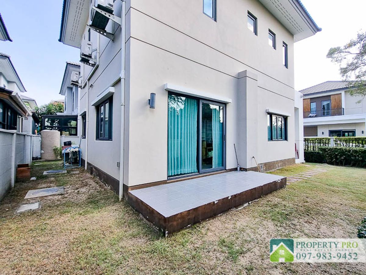 ขายบ้านนนทบุรี บางใหญ่ บางบัวทอง : ขาย บ้าน Centro ราชพฤกษ์ 2 บ้านเดี่ยว 2 ชั้น 3 ห้องนอน ขนาด 53 ตรว 175 ตรม หลังริม สภาพใหม่มาก เฟอร์นิเจอร์ เครื่องใช้ไฟฟ้าครบ ใกล้ รถไฟฟ้า MRT บางพลู ทางด่วนศรีรัช วงแหวนรอบนอก พระราม 5 : EL24S-002 