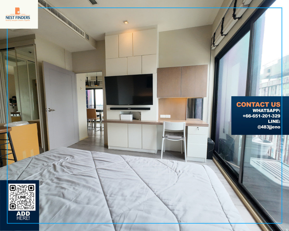 For RentCondoSukhumvit, Asoke, Thonglor : Ready to move in 💗 For rent, spacious room, next to BTS Ekkamai 💗 Noble Reveal Sukhumvit 63