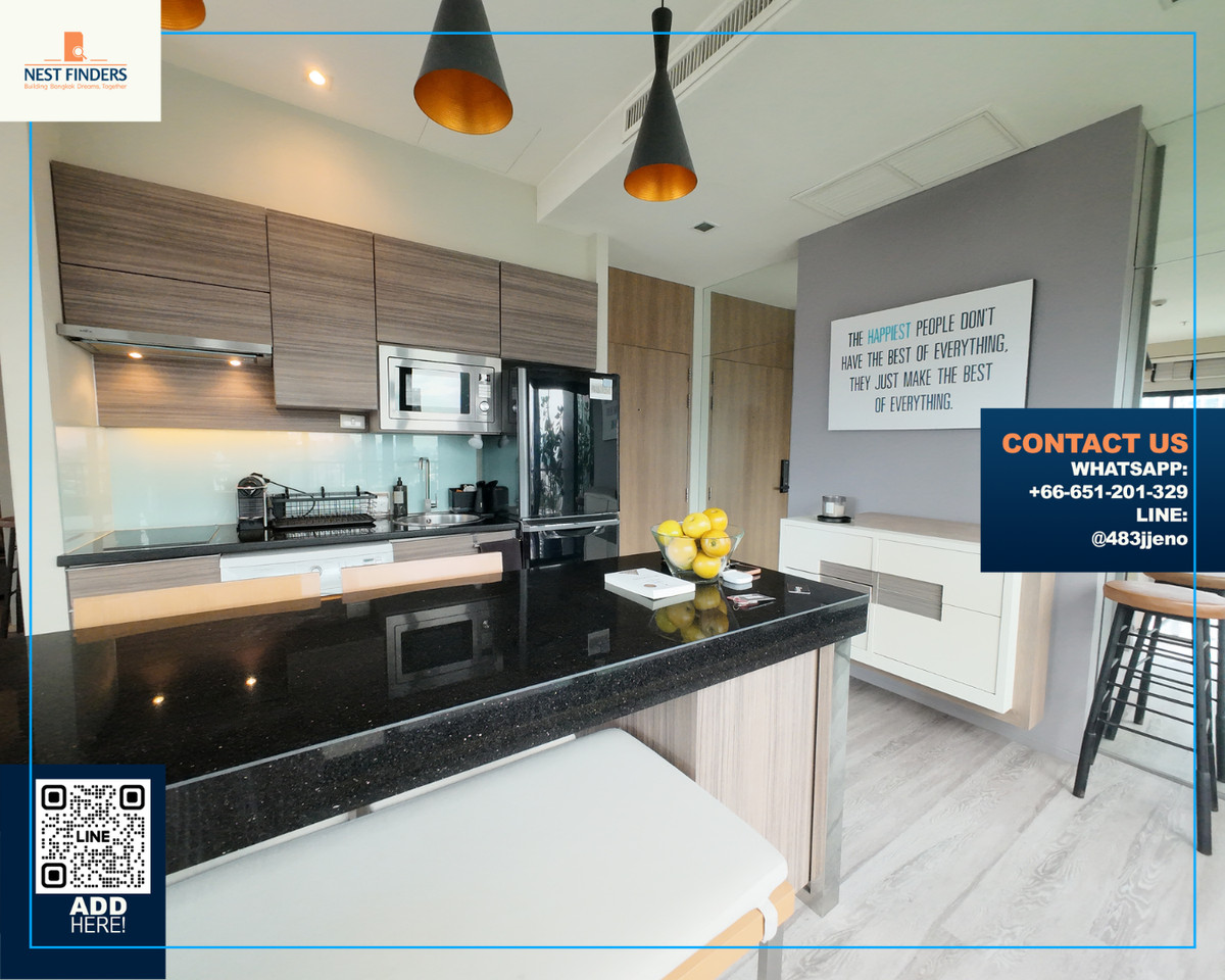 For RentCondoSukhumvit, Asoke, Thonglor : Ready to move in 💗 For rent, spacious room, next to BTS Ekkamai 💗 Noble Reveal Sukhumvit 63